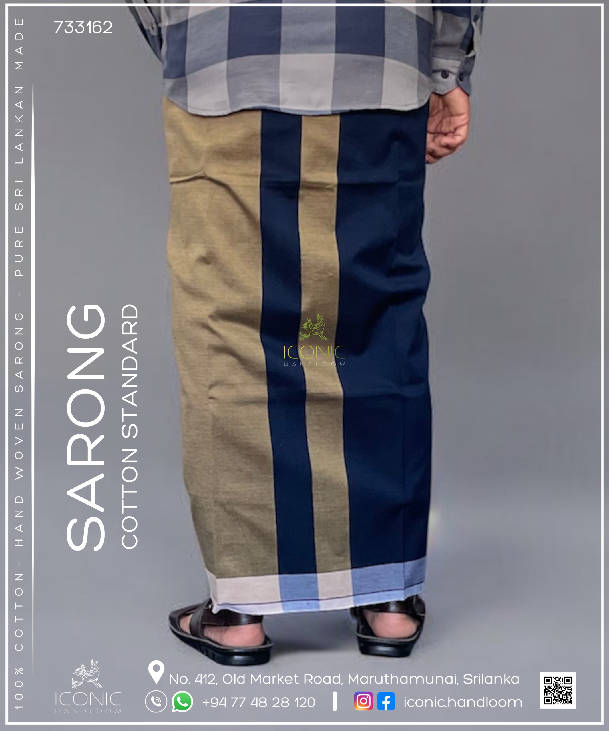 Handloom Cotton Sarong – ICS - 733162