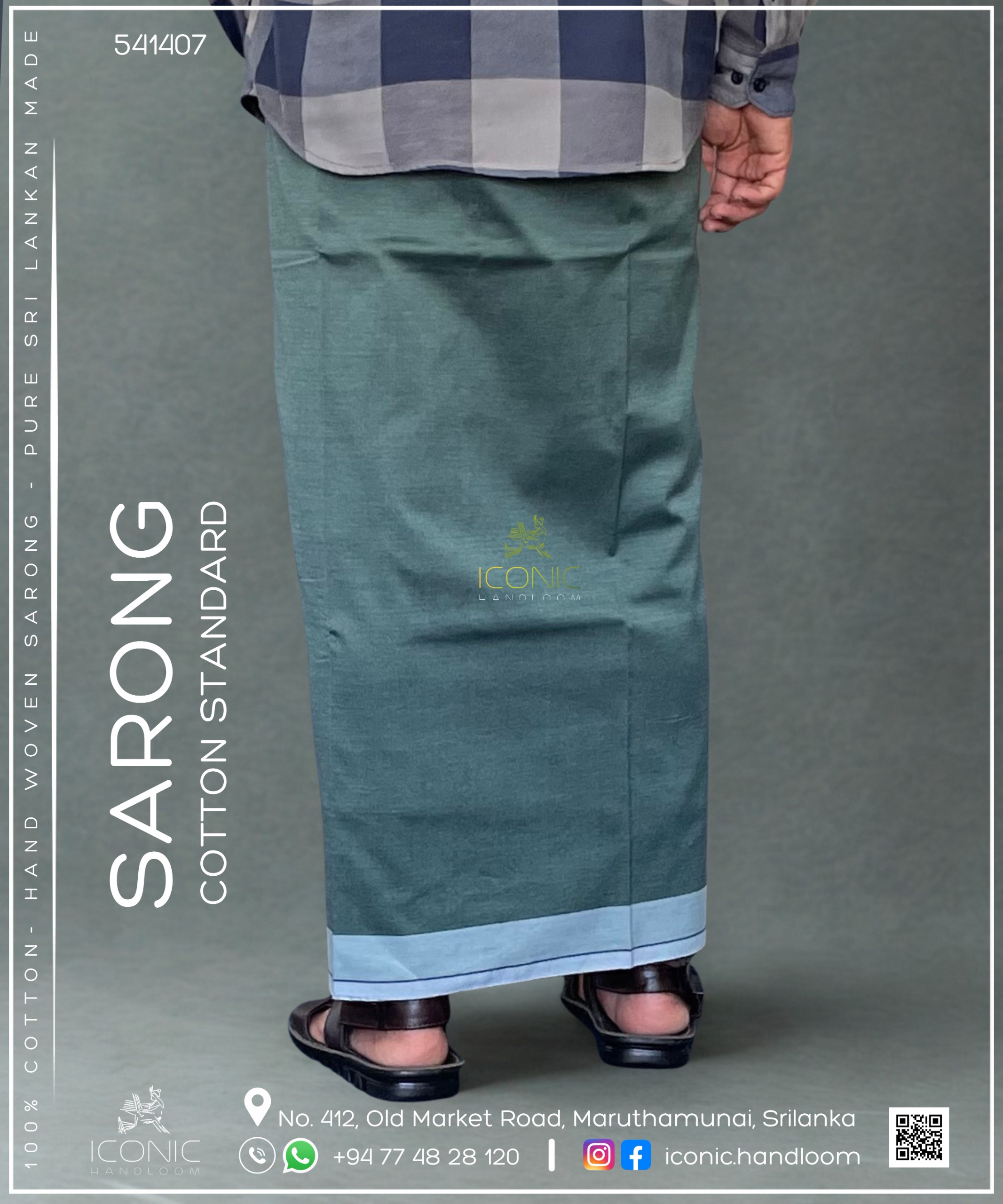 Handloom Cotton Sarong – ICS - 541407