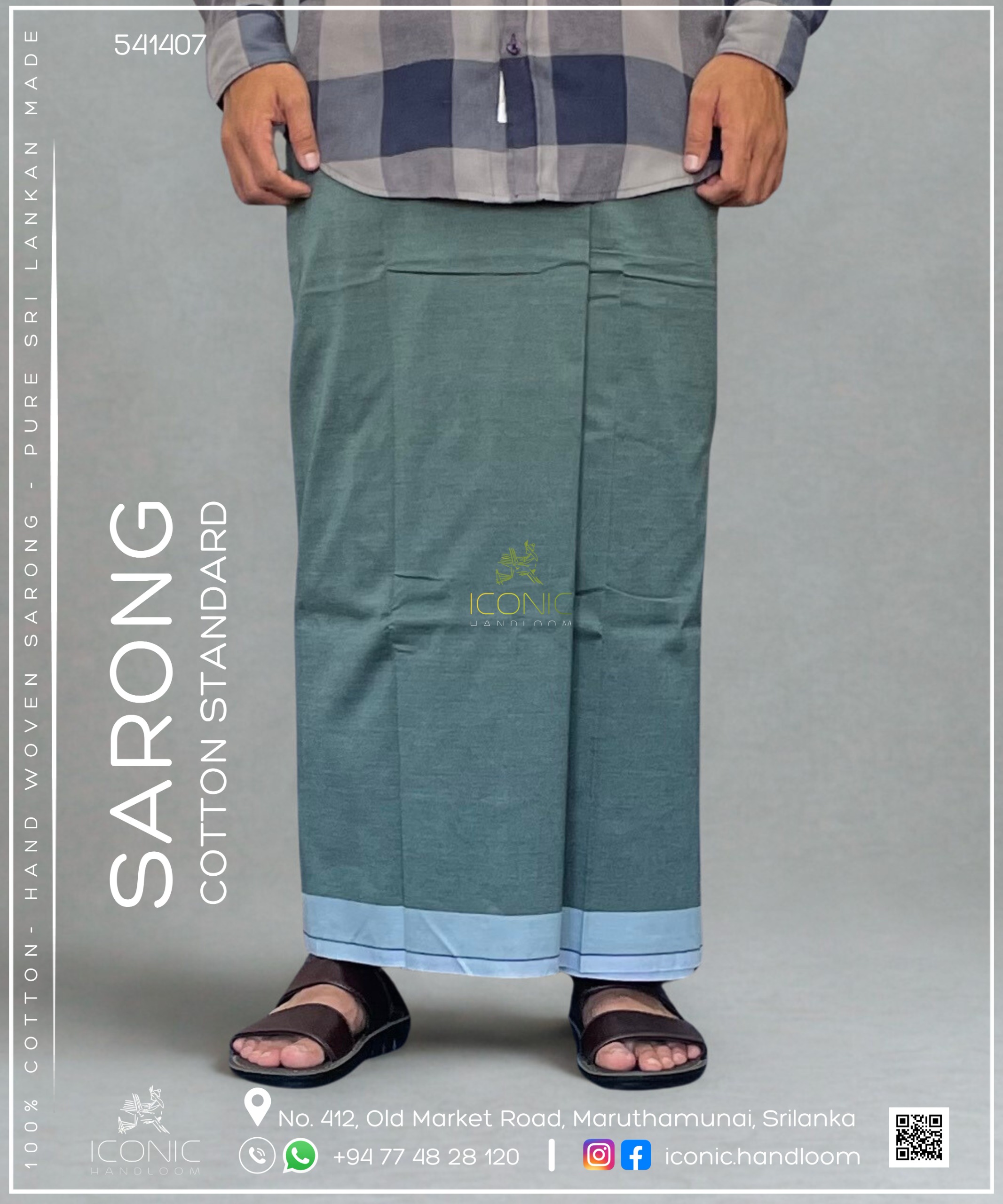 Handloom Cotton Sarong – ICS - 541407