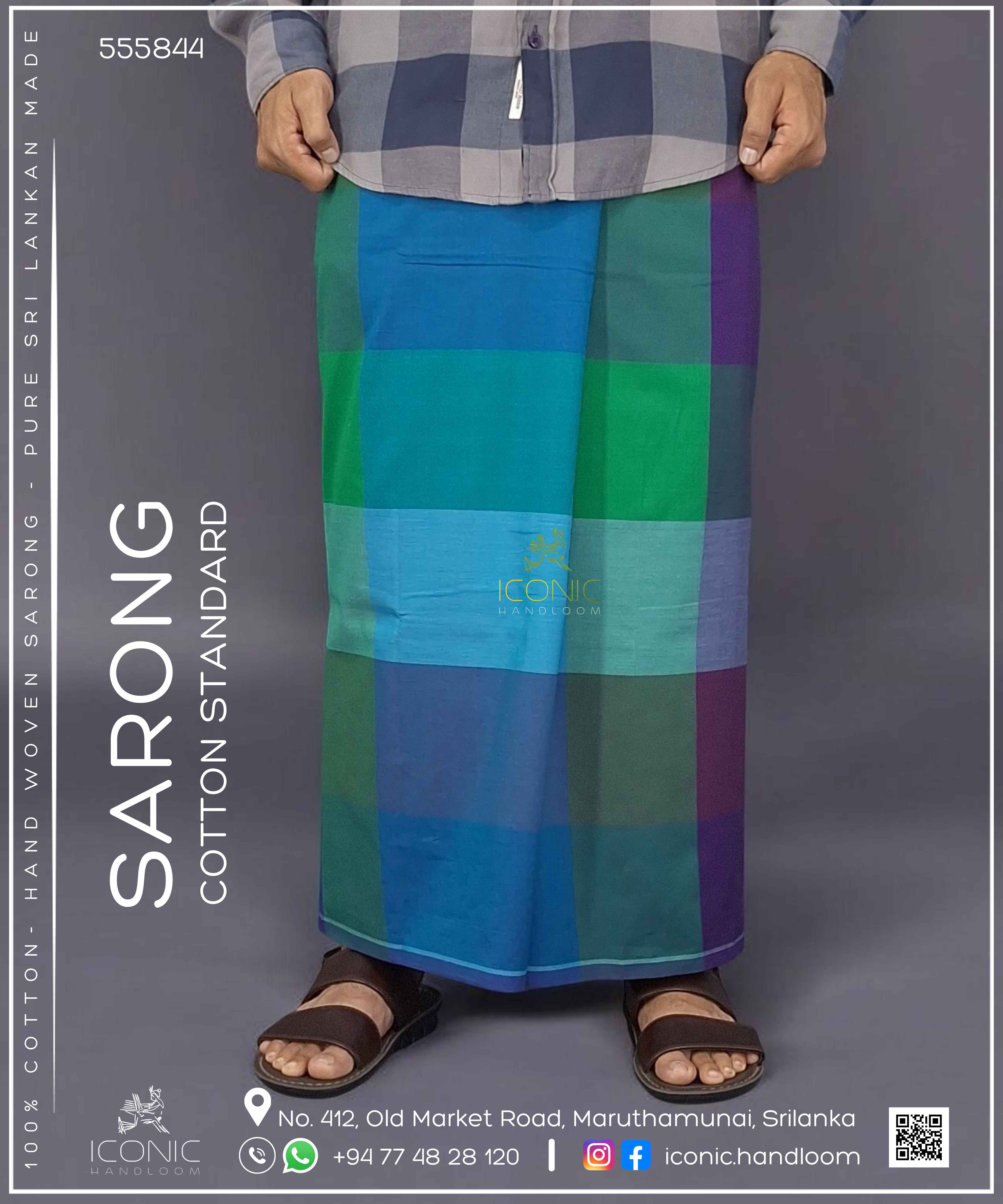 Handloom Cotton Sarong – ICS - 555844