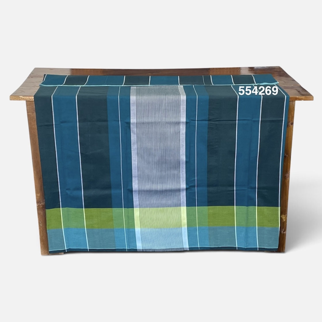 Handloom Cotton Sarong - The Glacier Tide  -  ICS 554269